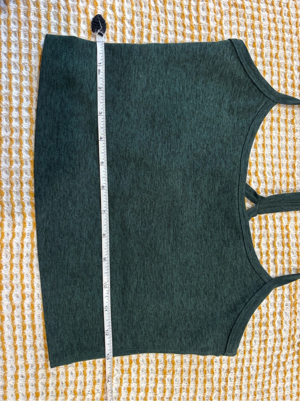Beyond Yoga Spacedye Cropped Racerback Sports Bra in Green sz S - Picture 2 of 6